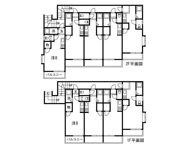 愛宕3丁目アパート間取図