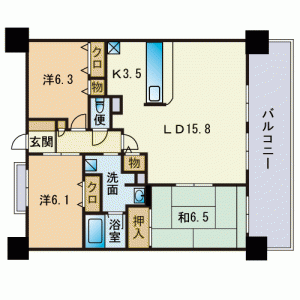 406カラー間取り