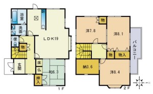 つつじヶ丘6丁目戸建間取り