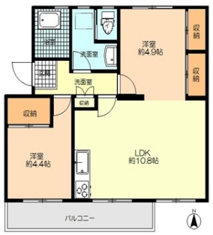 原団地61号棟間取図