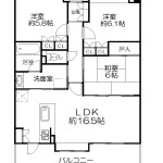 コアマンション城南ネクステージ510号　間取り