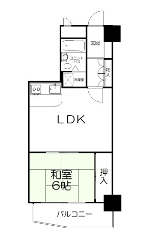 朝日プラザ赤坂２　202号　間取り