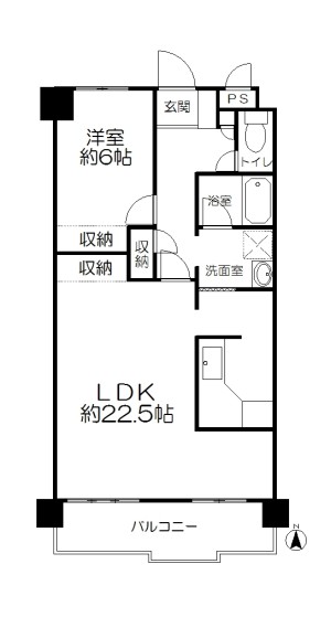 朝日プラザ長丘　間取り