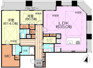 【間取り】百道ﾀﾜｰ