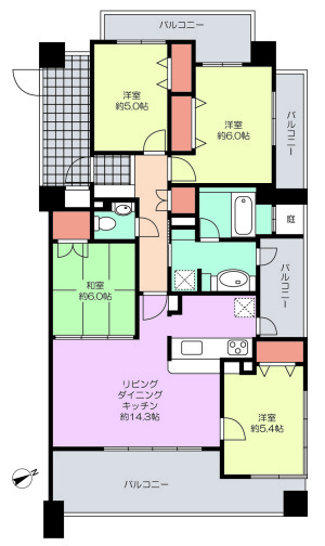 JGMロイヤルヒルズ長丘の杜　七番館　303号