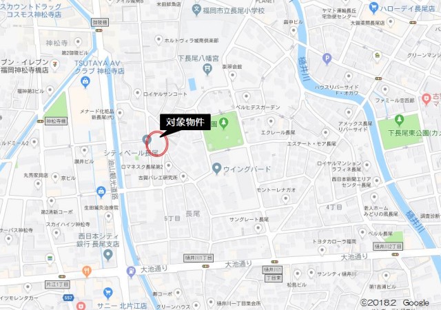 エンゼルハイム長尾601号_地図