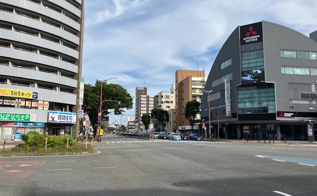 国道385号・大橋駅界隈